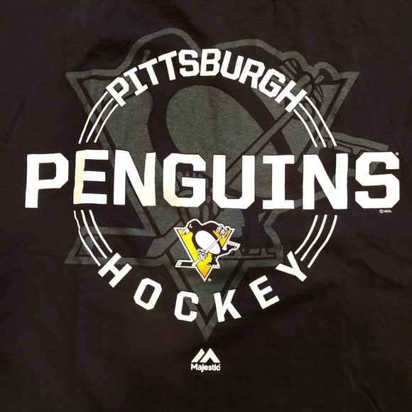 Majestic Pittsburgh Penguins Hockey T-Shirt - Picture 3 of 9